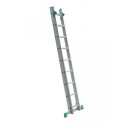 Dvojdielny univerzálny rebrík s úpravou na schody Eurostyl 7-11 priečok