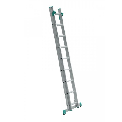 Dvojdielny univerzálny rebrík s úpravou na schody Eurostyl 7-11 priečok