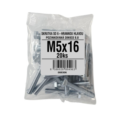 M  5/ 16 DIN 933 Zn 6hr 8.8 /20ks