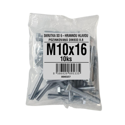 M 10/ 16 DIN 933 Zn 6hr 8.8 /10ks