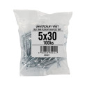 Univerzálny vrut s polguľatou hlavou pozinkovaný 5x30 PZ...